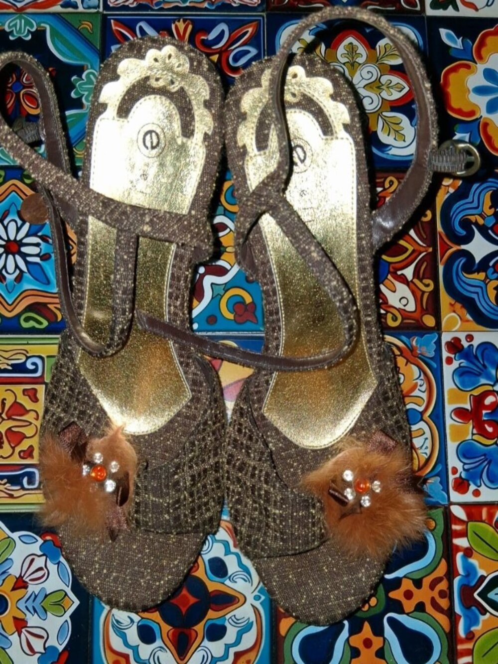 Vintage wedge heels